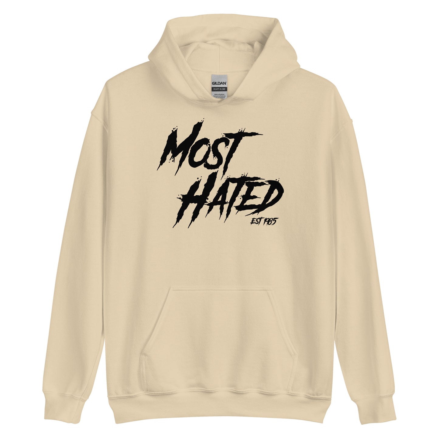 Most Hated Hoodie - Black Text